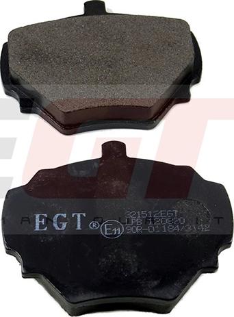 EGT 321512EGT - Kit de plaquettes de frein, frein à disque cwaw.fr