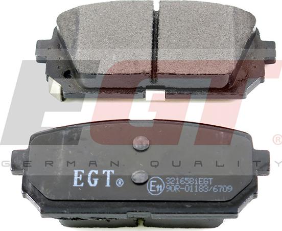 EGT 321658iEGT - Kit de plaquettes de frein, frein à disque cwaw.fr