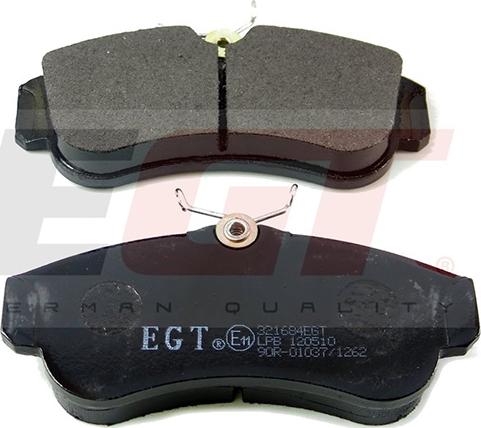 EGT 321684EGT - Kit de plaquettes de frein, frein à disque cwaw.fr