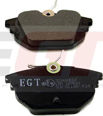 EGT 321680EGT - Kit de plaquettes de frein, frein à disque cwaw.fr