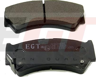 EGT 321674EGT - Kit de plaquettes de frein, frein à disque cwaw.fr