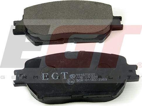 EGT 321673EGT - Kit de plaquettes de frein, frein à disque cwaw.fr