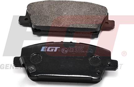 EGT 321051EGT - Kit de plaquettes de frein, frein à disque cwaw.fr