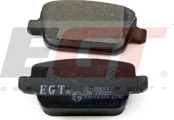 EGT 321858EGT - Kit de plaquettes de frein, frein à disque cwaw.fr