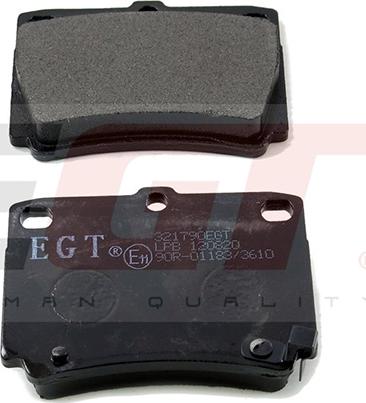 EGT 321790EGT - Kit de plaquettes de frein, frein à disque cwaw.fr