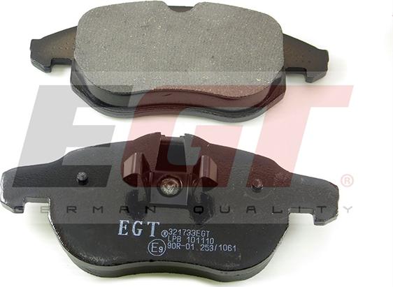 EGT 321733EGT - Kit de plaquettes de frein, frein à disque cwaw.fr