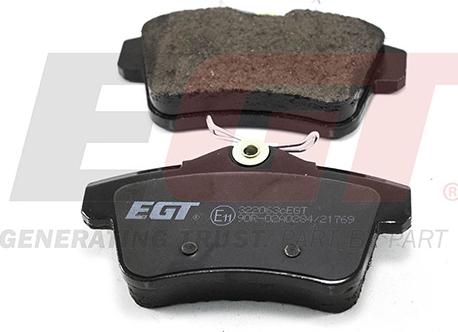 EGT 322063cEGT - Kit de plaquettes de frein, frein à disque cwaw.fr