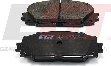 EGT 322085cEGT - Kit de plaquettes de frein, frein à disque cwaw.fr