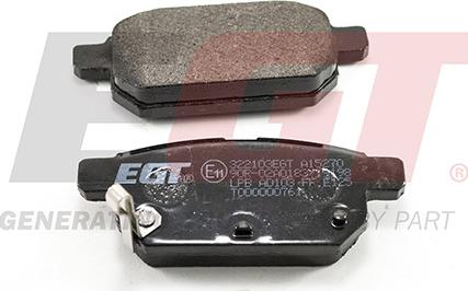 EGT 322103EGT - Kit de plaquettes de frein, frein à disque cwaw.fr