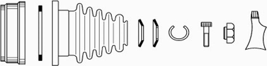 EKG 921490 - Jeu de joints, arbre de transmission cwaw.fr