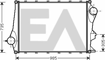 EACLIMA 36A76003 - Intercooler, échangeur cwaw.fr