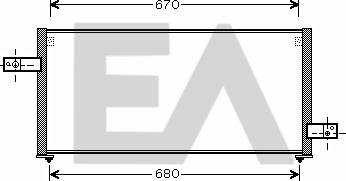 EACLIMA 30C68011 - Condensateur, climatisation cwaw.fr