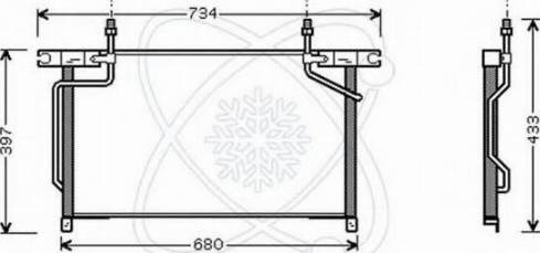 EACLIMA 30W0032 - Condensateur, climatisation cwaw.fr