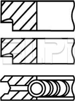 ELPI LP189 3054 STD - Jeu de segments de piston, cwaw.fr