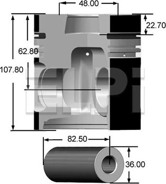 ELPI LP181 3015 STD - Piston cwaw.fr