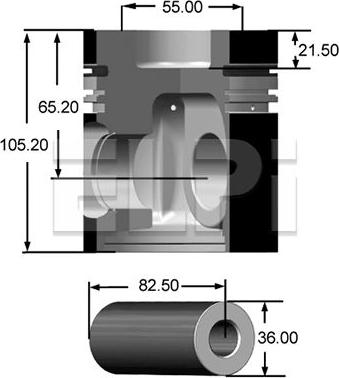 ELPI LP181 3011 STD - Piston cwaw.fr