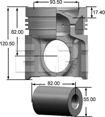 ELPI LP181 2244 STD - Piston cwaw.fr