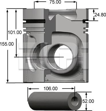 ELPI LP181 2230 STD - Piston cwaw.fr