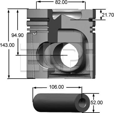 ELPI LP181 2232 STD - Piston cwaw.fr