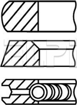 ELPI LP182 3403 STD - Jeu de segments de pistons cwaw.fr