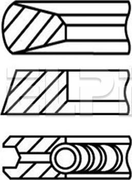 ELPI LP182 3404 STD - Jeu de segments de pistons cwaw.fr