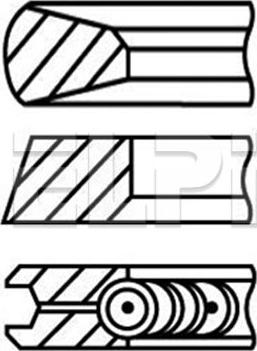 ELPI LP182 2245 STD - Jeu de segments de pistons cwaw.fr