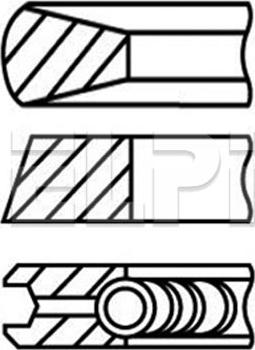 ELPI LP182 2234 STD - Jeu de segments de pistons cwaw.fr