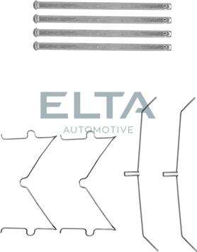 Elta Automotive EA8551 - Kit d'accessoires, plaquette de frein à disque cwaw.fr