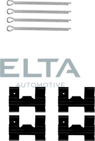 Elta Automotive EA8510 - Kit d'accessoires, plaquette de frein à disque cwaw.fr