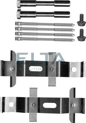 Elta Automotive EA8523 - Kit d'accessoires, plaquette de frein à disque cwaw.fr