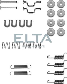 Elta Automotive EA8120 - Kit d'accessoires, mâchoires de frein de stationnement cwaw.fr