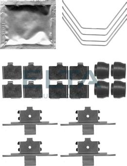 Elta Automotive EA8739 - Kit d'accessoires, plaquette de frein à disque cwaw.fr