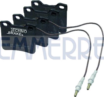 Emmerre 960926 - Kit de plaquettes de frein, frein à disque cwaw.fr