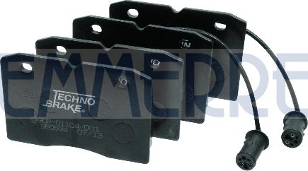 Emmerre 960894 - Kit de plaquettes de frein, frein à disque cwaw.fr