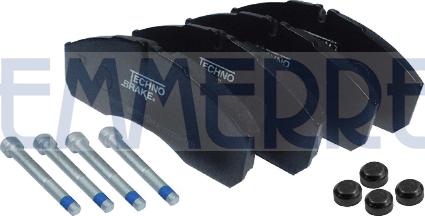 Emmerre 960775 - Kit de plaquettes de frein, frein à disque cwaw.fr