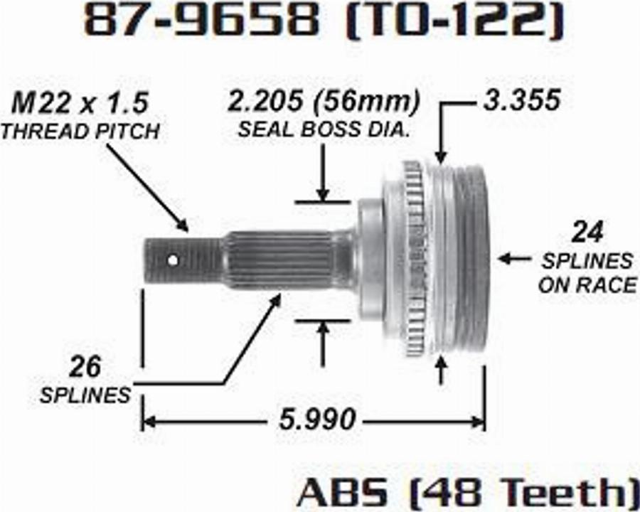 EMPI 87-9658 - Joint, arbre de commande cwaw.fr