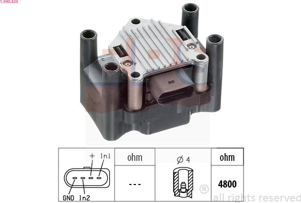 EPS 1.990.420 - Bobine d'allumage cwaw.fr