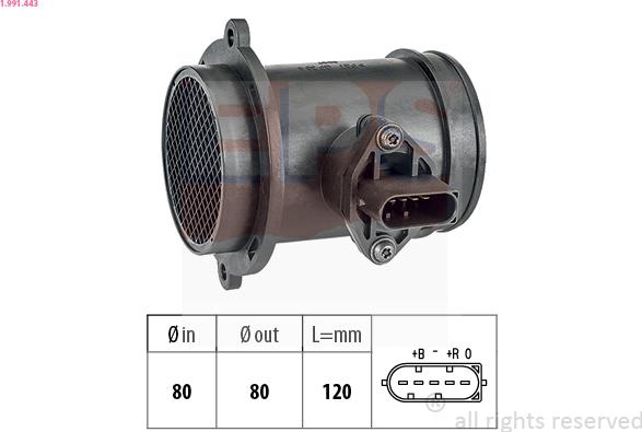 EPS 1.991.443 - Débitmètre de masse d'air cwaw.fr