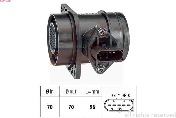 EPS 1.991.509 - Débitmètre de masse d'air cwaw.fr