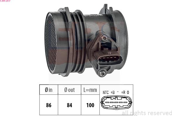 EPS 1.991.017 - Débitmètre de masse d'air cwaw.fr