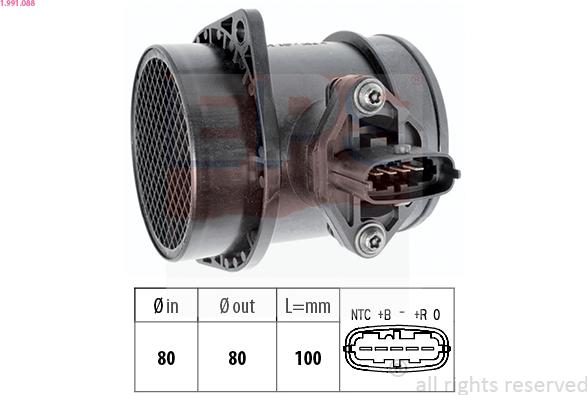 EPS 1.991.088 - Débitmètre de masse d'air cwaw.fr