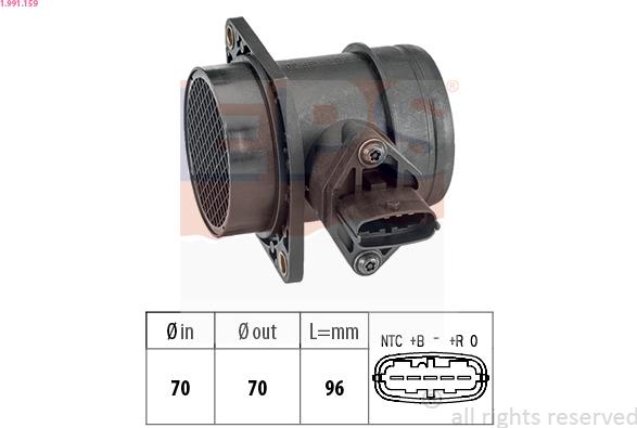 EPS 1.991.159 - Débitmètre de masse d'air cwaw.fr