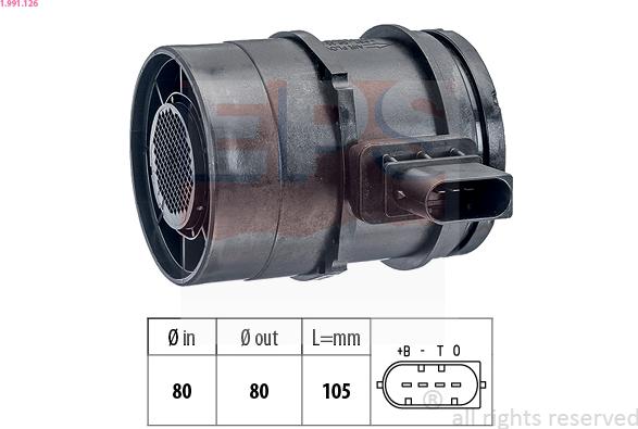 EPS 1.991.126 - Débitmètre de masse d'air cwaw.fr