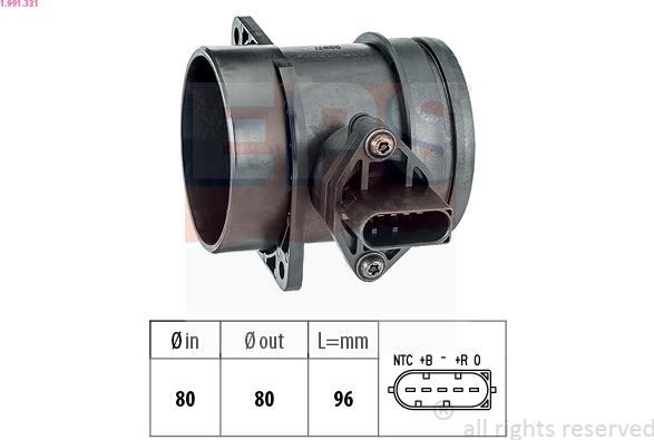 EPS 1.991.331 - Débitmètre de masse d'air cwaw.fr