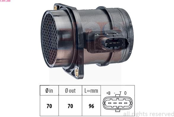 EPS 1.991.299 - Débitmètre de masse d'air cwaw.fr