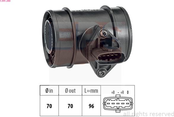 EPS 1.991.290 - Débitmètre de masse d'air cwaw.fr