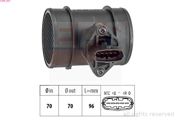 EPS 1.991.257 - Débitmètre de masse d'air cwaw.fr