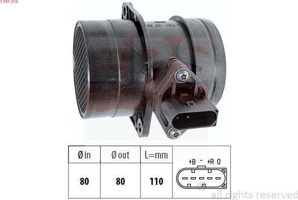 EPS 1.991.216 - Débitmètre de masse d'air cwaw.fr