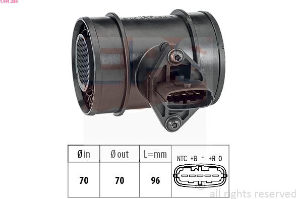 EPS 1.991.289 - Débitmètre de masse d'air cwaw.fr