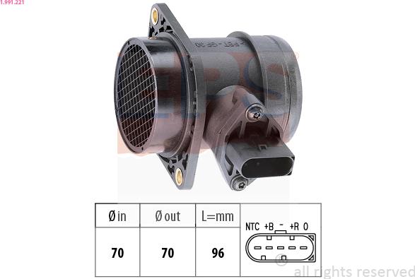 EPS 1.991.221 - Débitmètre de masse d'air cwaw.fr